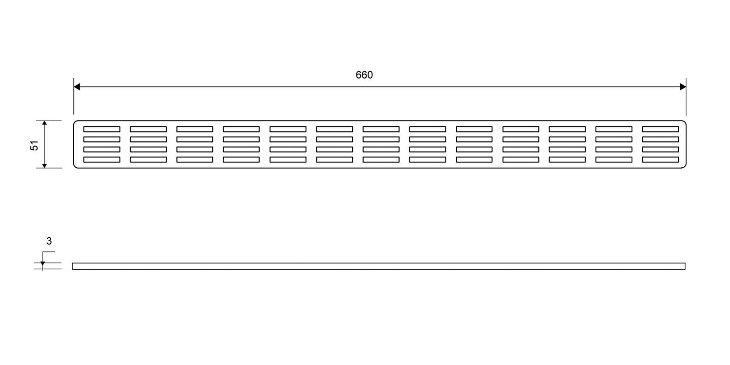 Ritilä Unidrain Stripe 1605