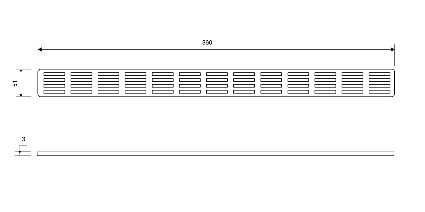 Ritilä Unidrain Stripe 1605