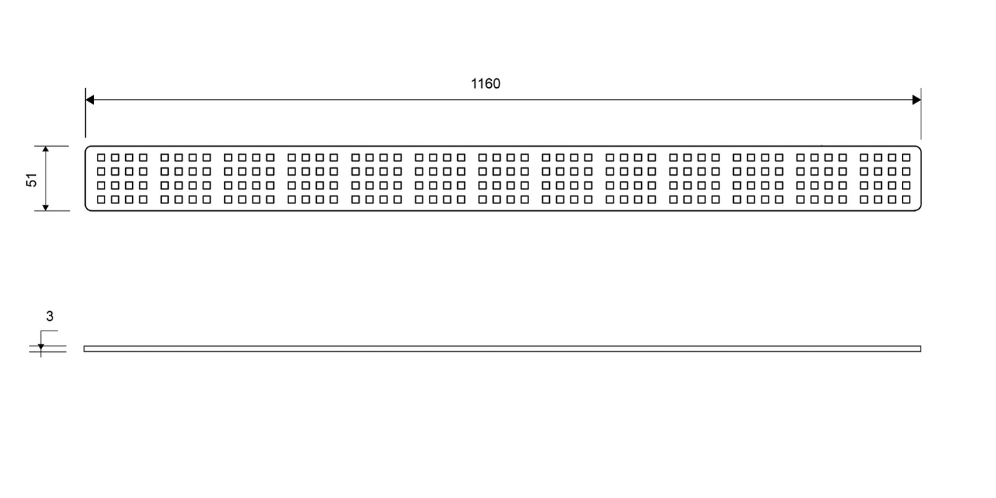 Ritilä Unidrain Square 1604