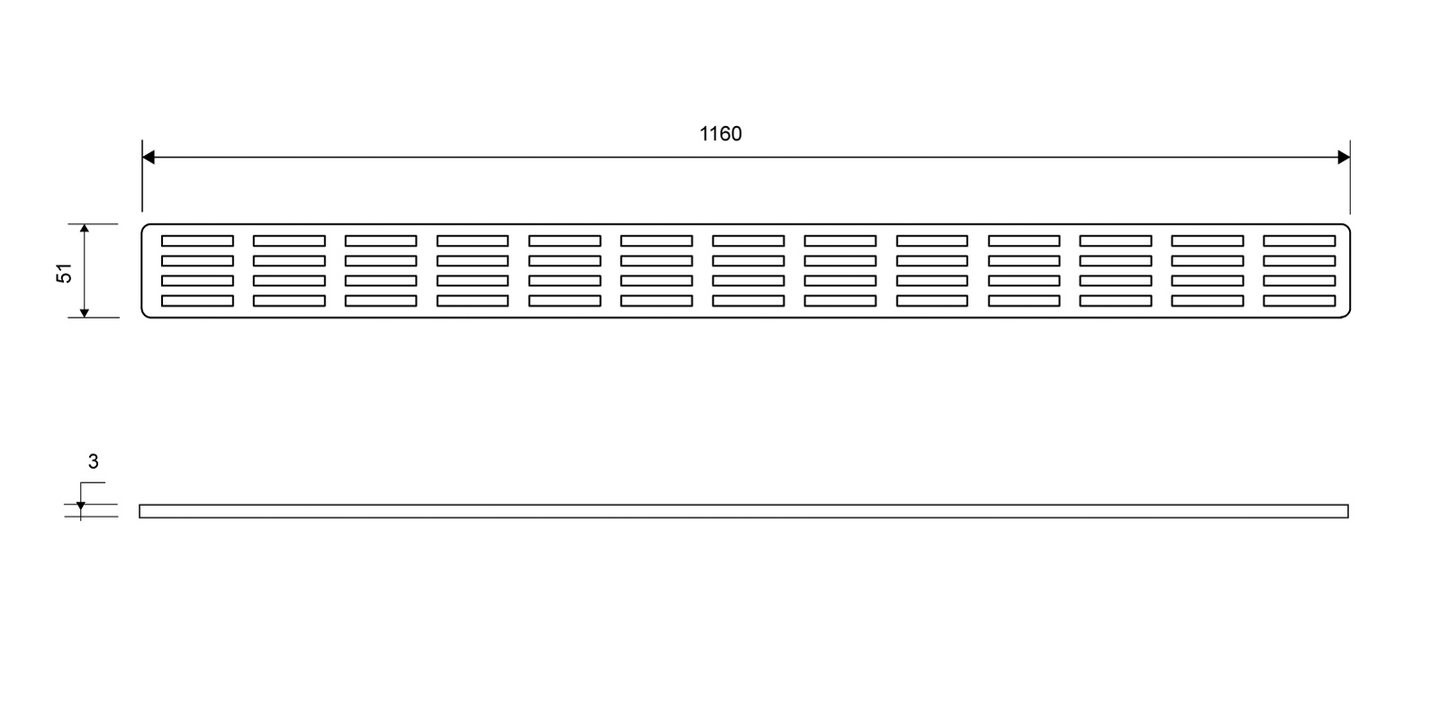 Ritilä Unidrain Stripe 1605