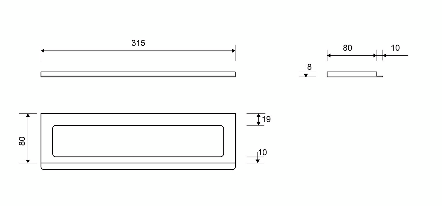 Kehys Unidrain ClassicLine 8mm