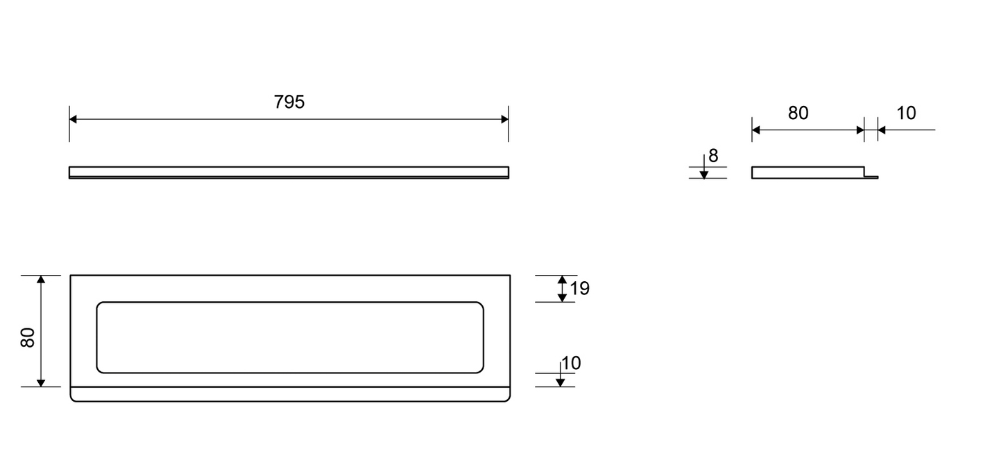 Kehys Unidrain ClassicLine 8mm