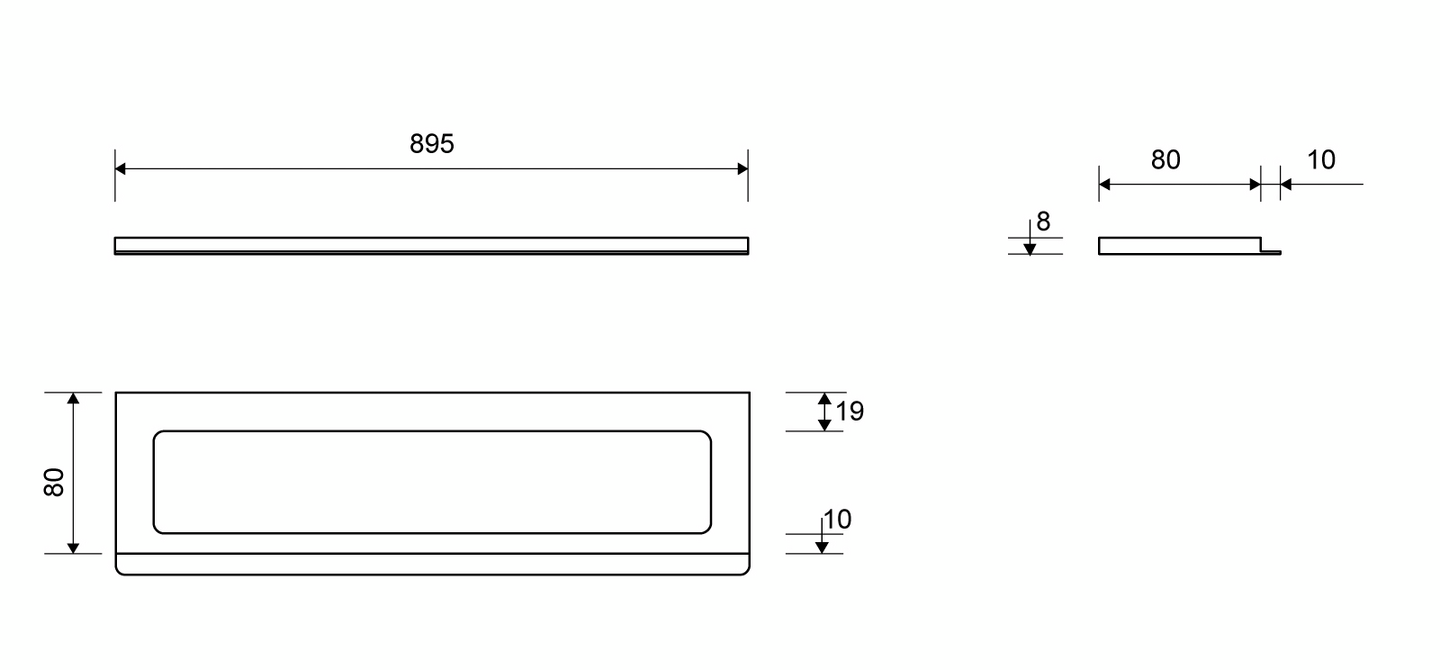 Kehys Unidrain ClassicLine 8mm
