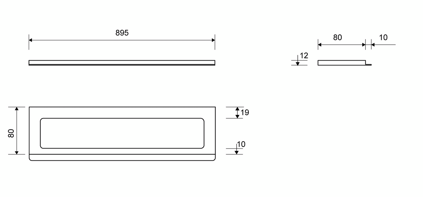 Kehys Unidrain ClassicLine 12mm