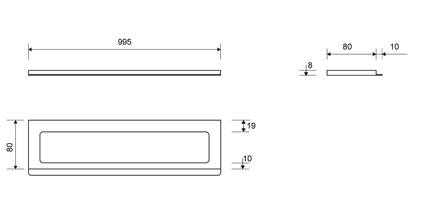 Kehys Unidrain ClassicLine 8mm