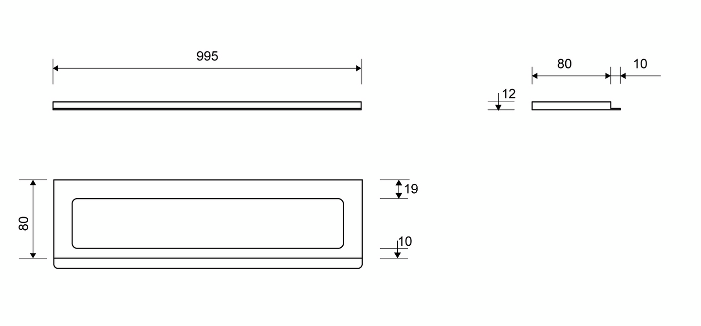 Kehys Unidrain ClassicLine 12mm