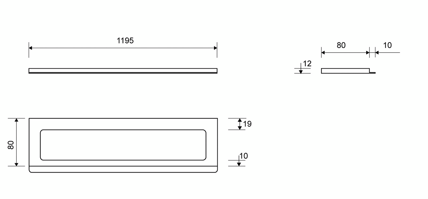 Kehys Unidrain ClassicLine 12mm
