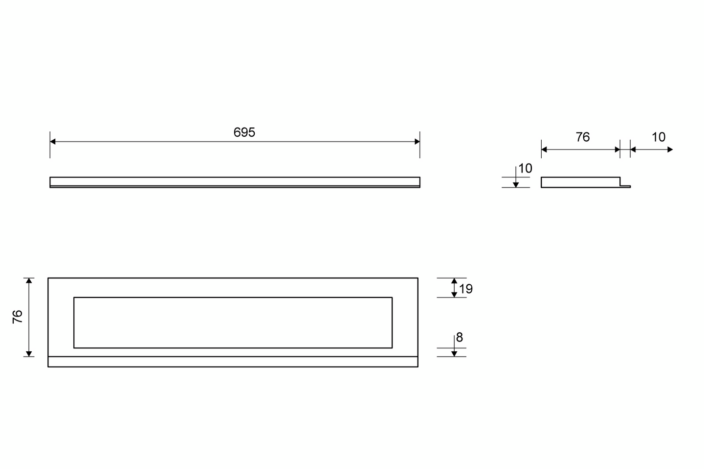 Kehys Unidrain 1916 kupari 10mm