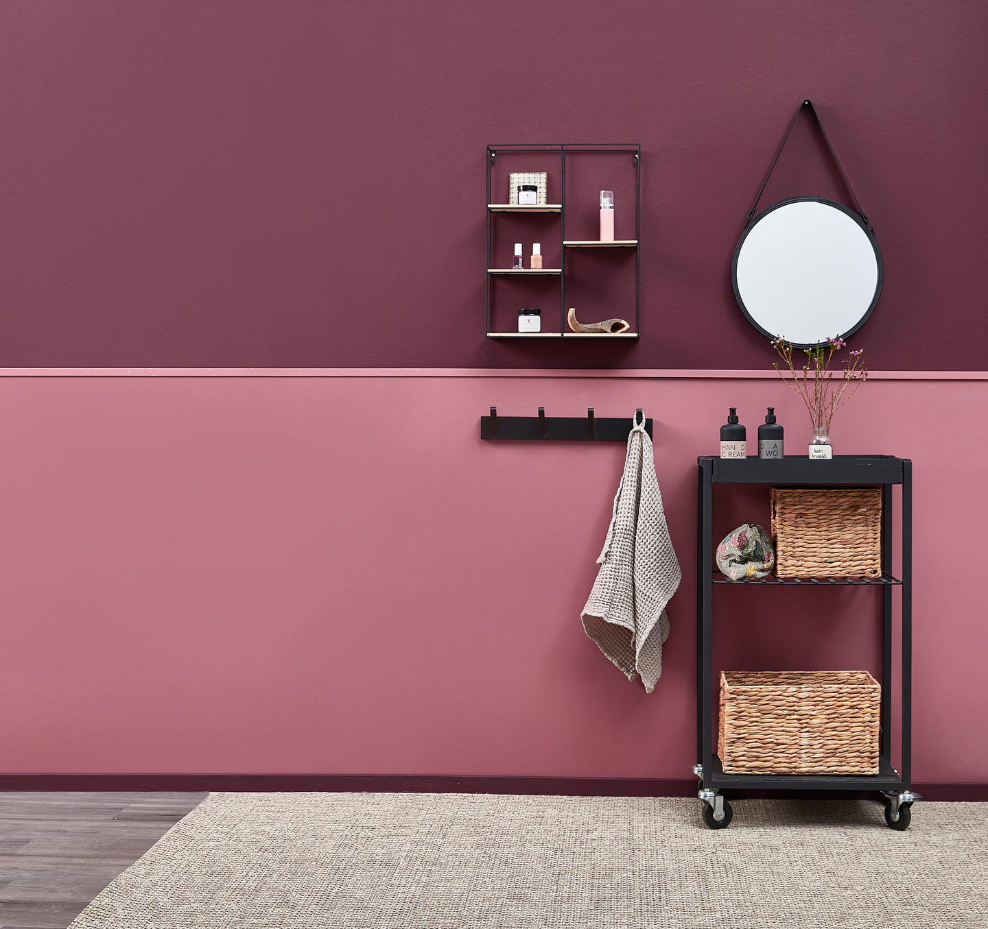 Sisustusmatto Folk 80x200 juutti