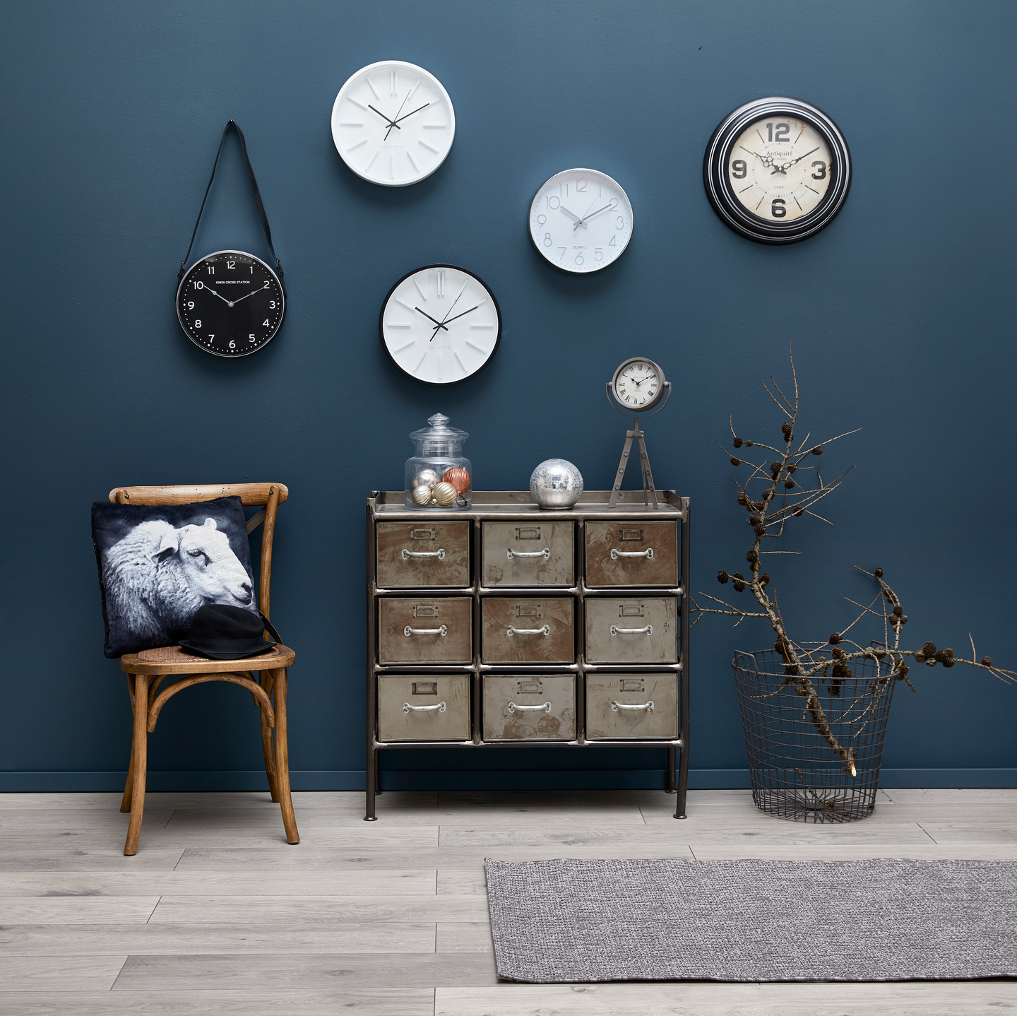 Sisustusmatto Folk 80x200 harmaa