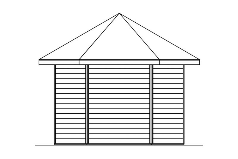 Huvimaja Almelo maalattu harmaa 7,8m²