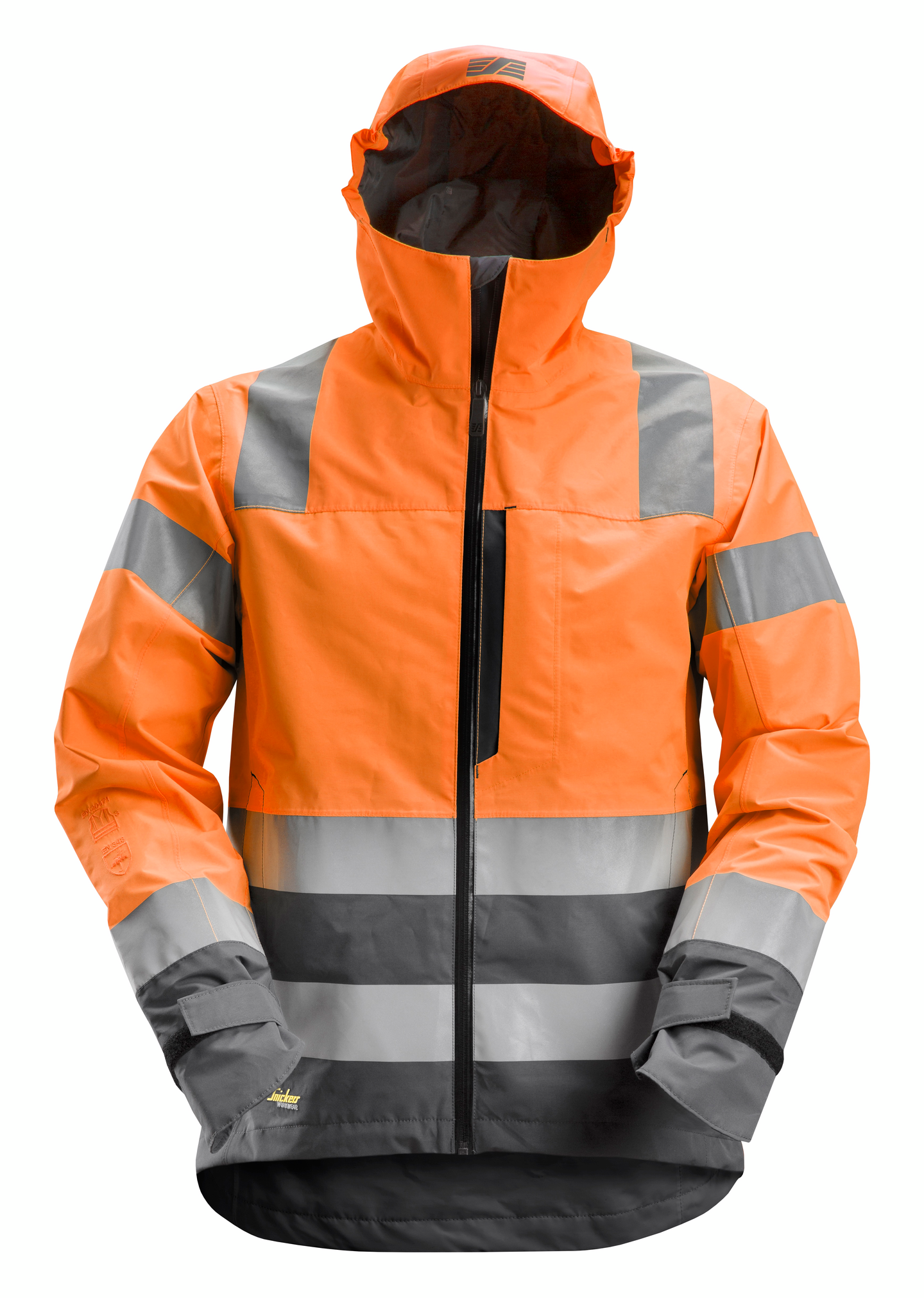 Työtakki Snickers AllroundWork 1330 huomio-oranssi-teräksenharmaa