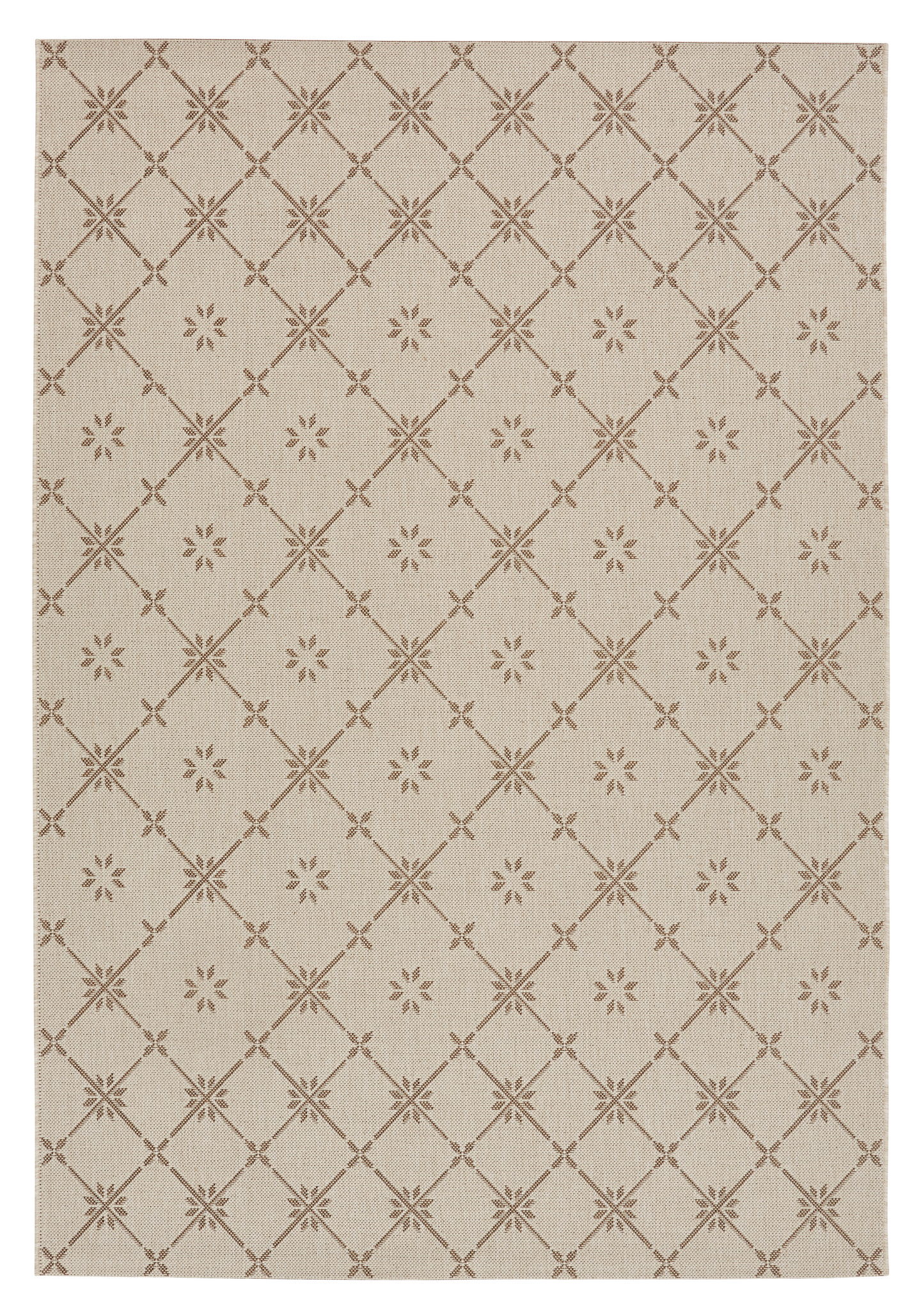 Sisustusmatto Cello Tähti 80x150 luonnonvalkoinen