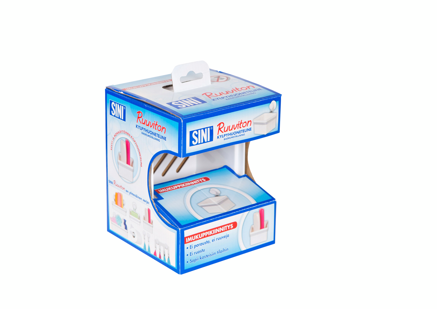 Kylpyhuoneteline SINI ruuviton