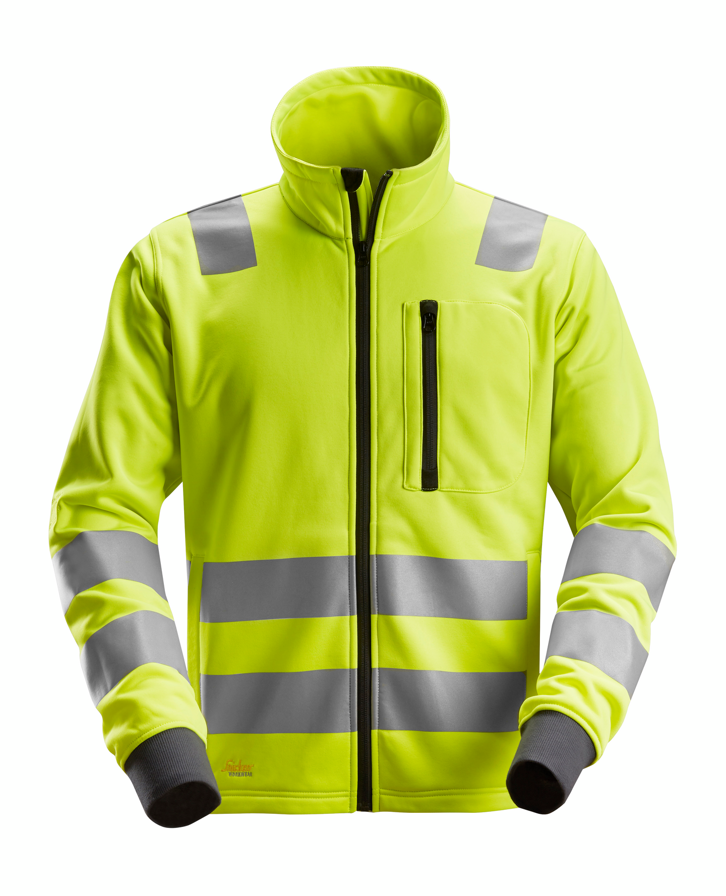 FLEECEJACKA SNICKERS WORKWEAR AW KL2/KL3 L, VARSELGUL STL L