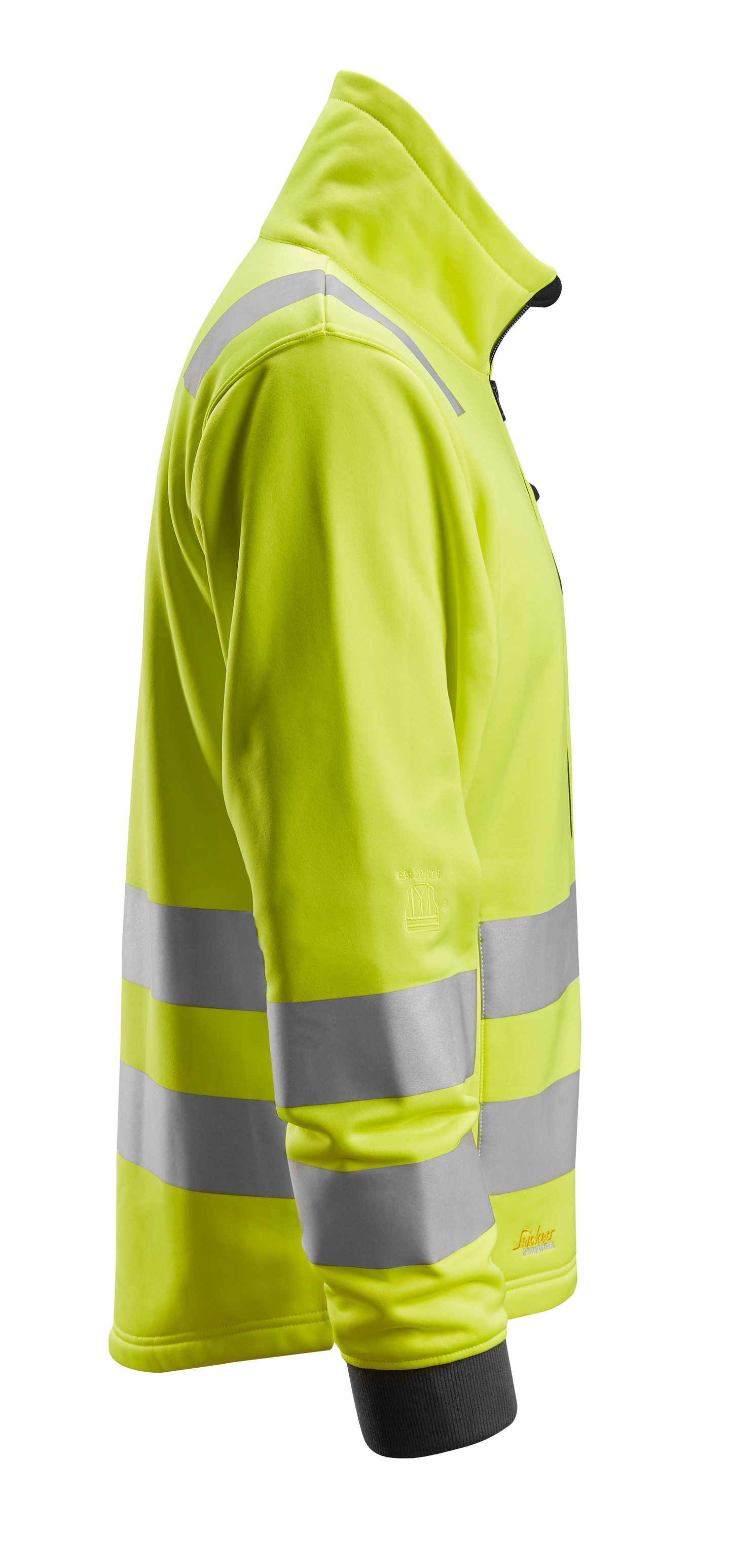 FLEECEJACKA SNICKERS WORKWEAR AW KL2/KL3 XL, VARSELGUL STL XL