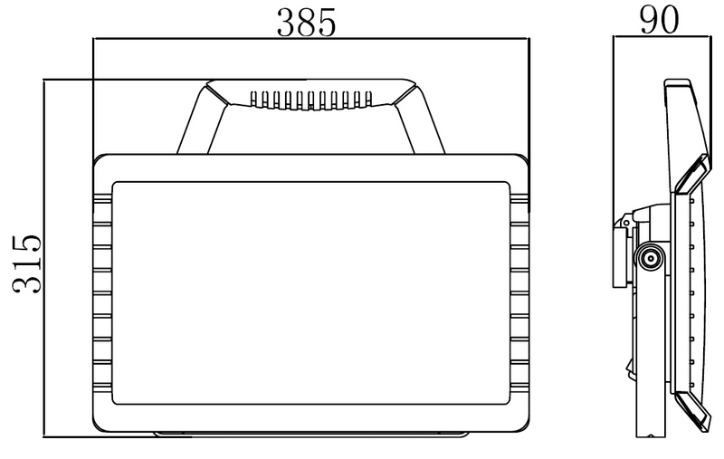 Työmaavalaisin PROF led 45W 4950lm 2 x pistorasia 3m IP54