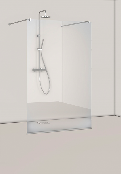 DUSCHVÄGG HAFA IGLOOPRO I-WALL 100, KLAR NAT