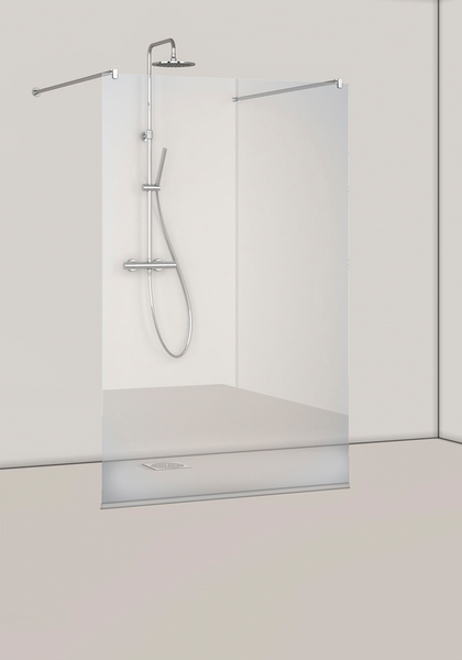 DUSCHVÄGG HAFA IGLOOPRO I-WALL 130, KLAR NAT