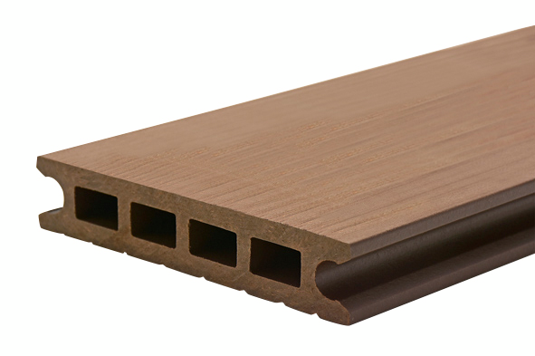 Terassilauta Luna TWPC 26x140x4000mm ruskea harjattu