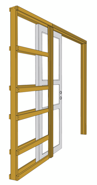 Liukuovirunko Swedoor 825/95 121mm lukittava