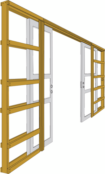 Liukuovirunko Swedoor 925/95 121mm lukittava