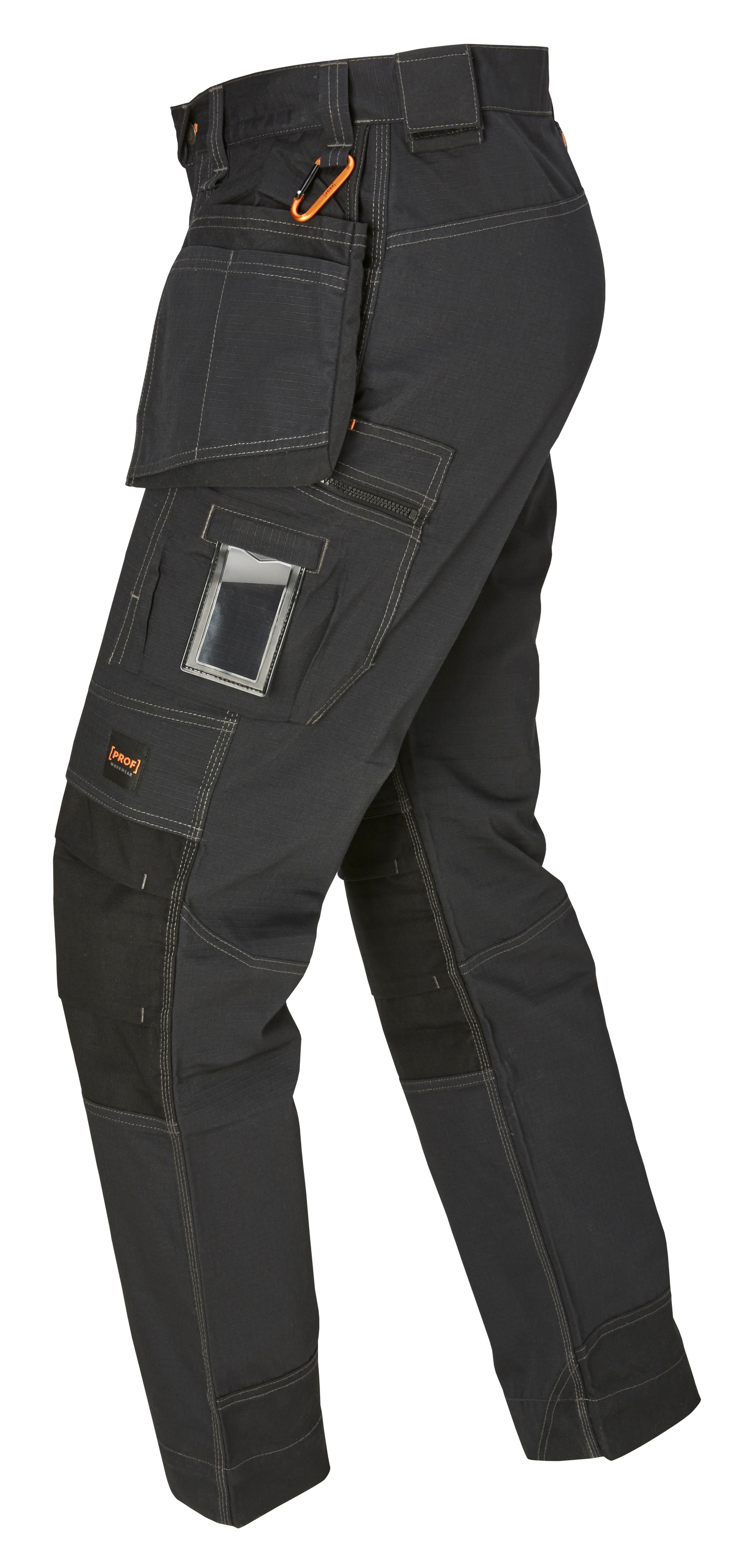 Housut PROF musta polyesteri/puuvilla