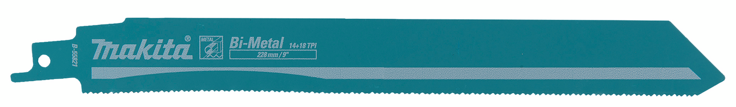 Puukkosahanterä Makita 228x1,1mm BiM kaareva metalli 5kpl