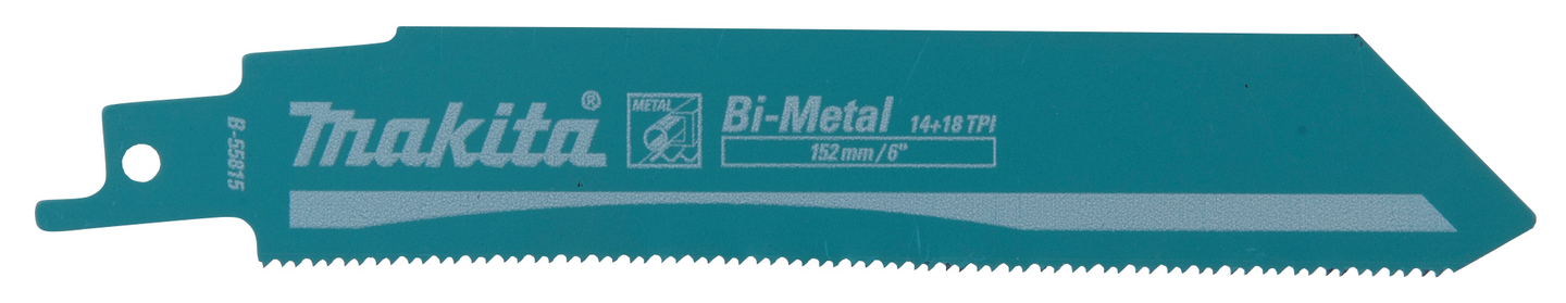 Puukkosahanterä Makita 152x1,1mm BiM kaareva metalli 5kpl
