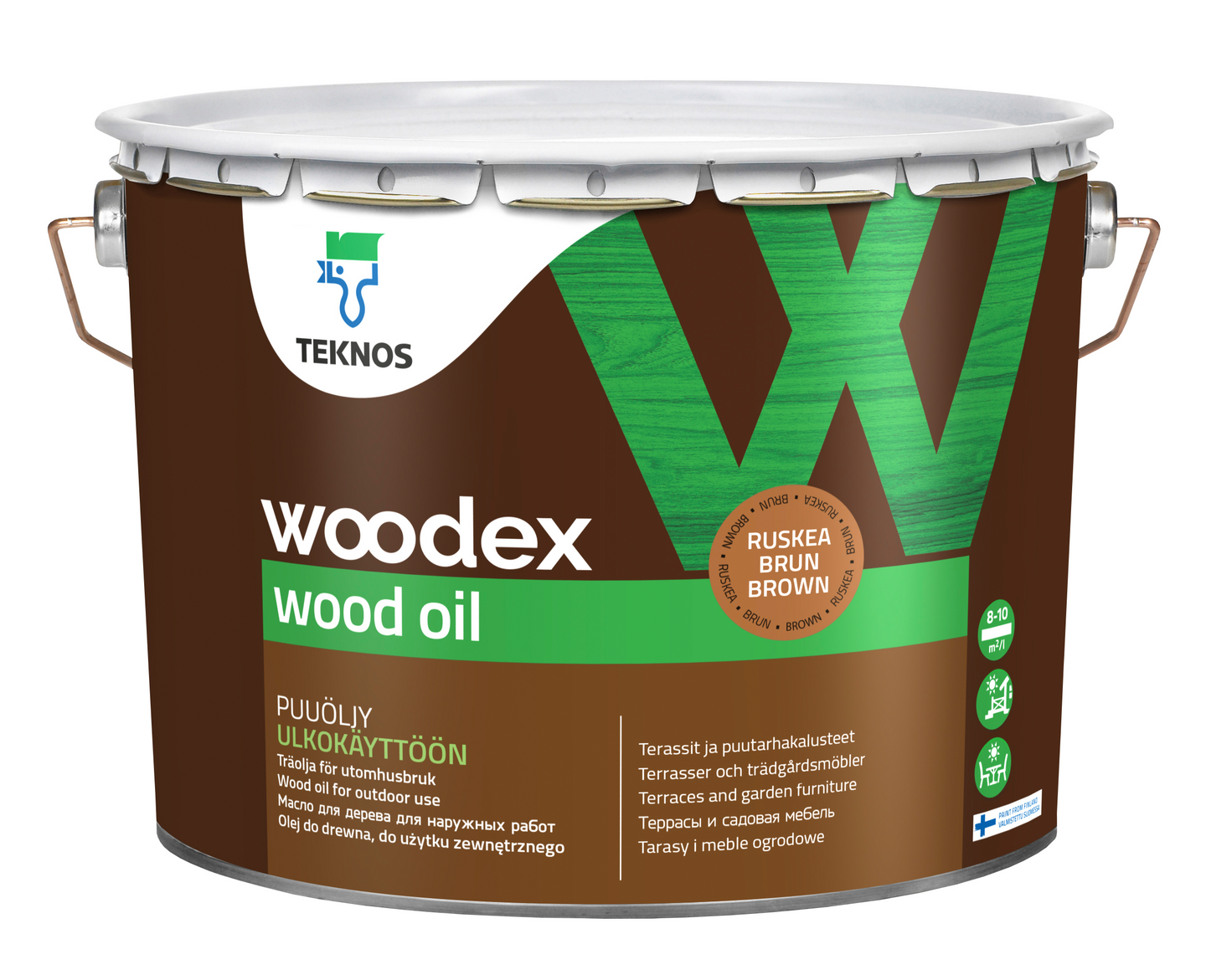 Woodex Wood Oil ruskea puuöljy 9l