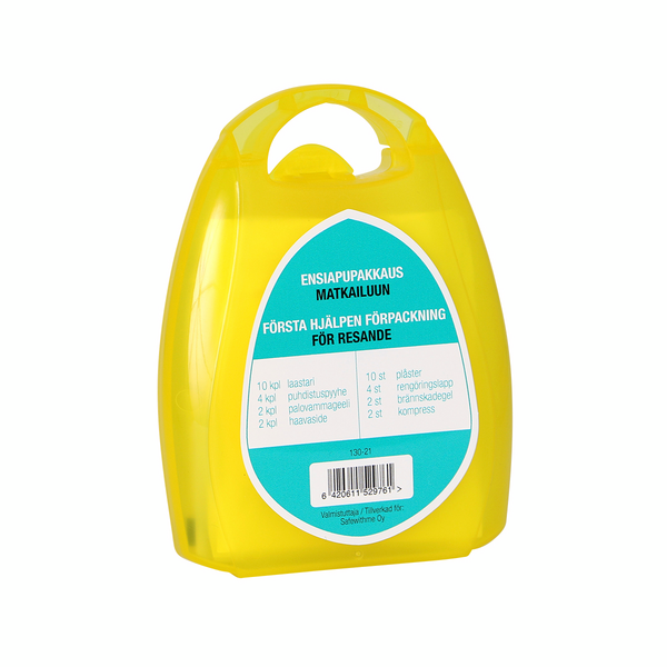 Ensiapupakkaus Safewith.me matkailuun