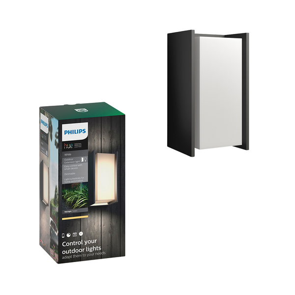 Ulkoseinävalaisin Philips Hue Turaco 9W musta
