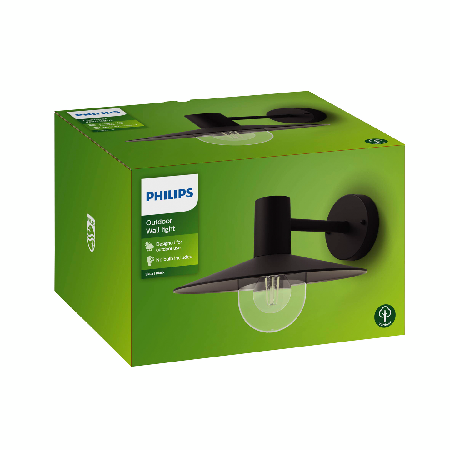 Ulkoseinävalaisin Philips Skua myGarden musta