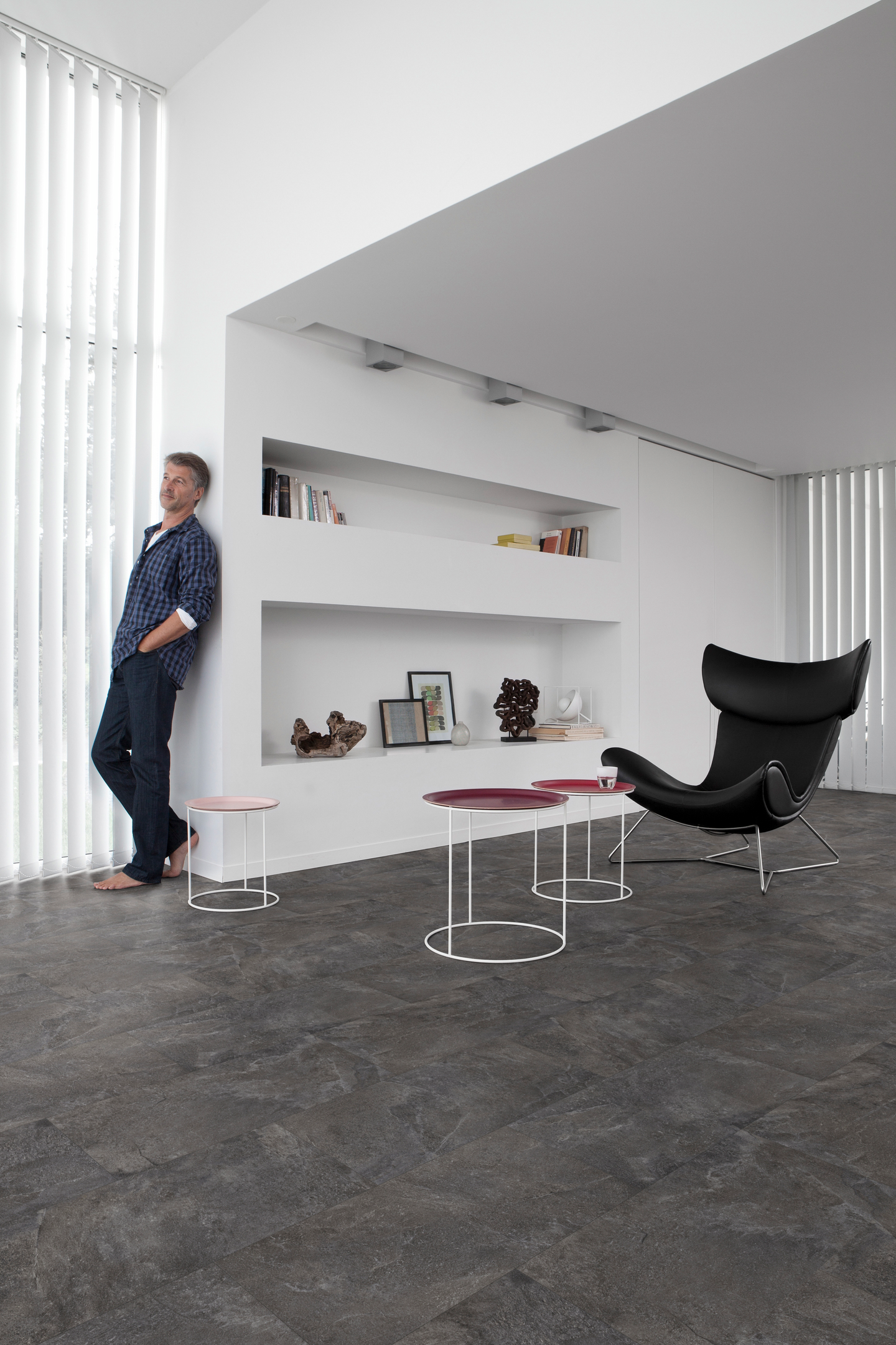 Vinyylimatto Gerflor Texline Fjord Black 2011 4m