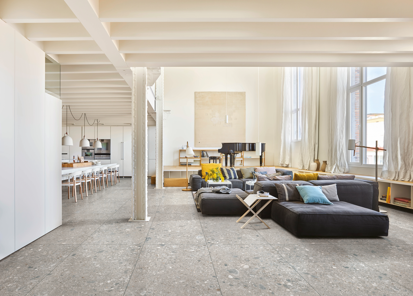 Lattialaatta Ceppo di Gre 60x60 Grey RT 1,08m²