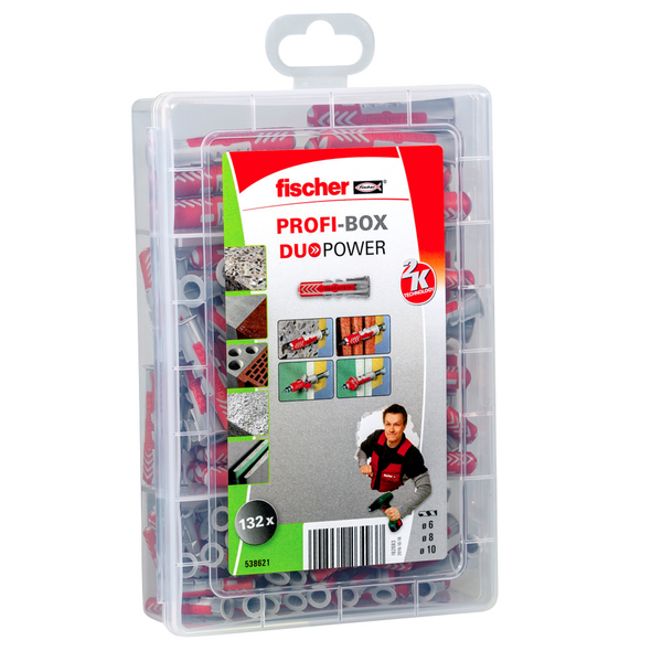 Tulppalajitelma Fischer Profi-Box Duopower 132kpl