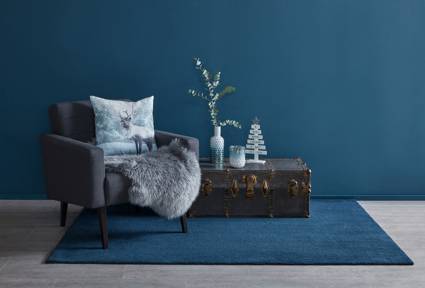 Lampaantalja Cello 50x90 harmaa