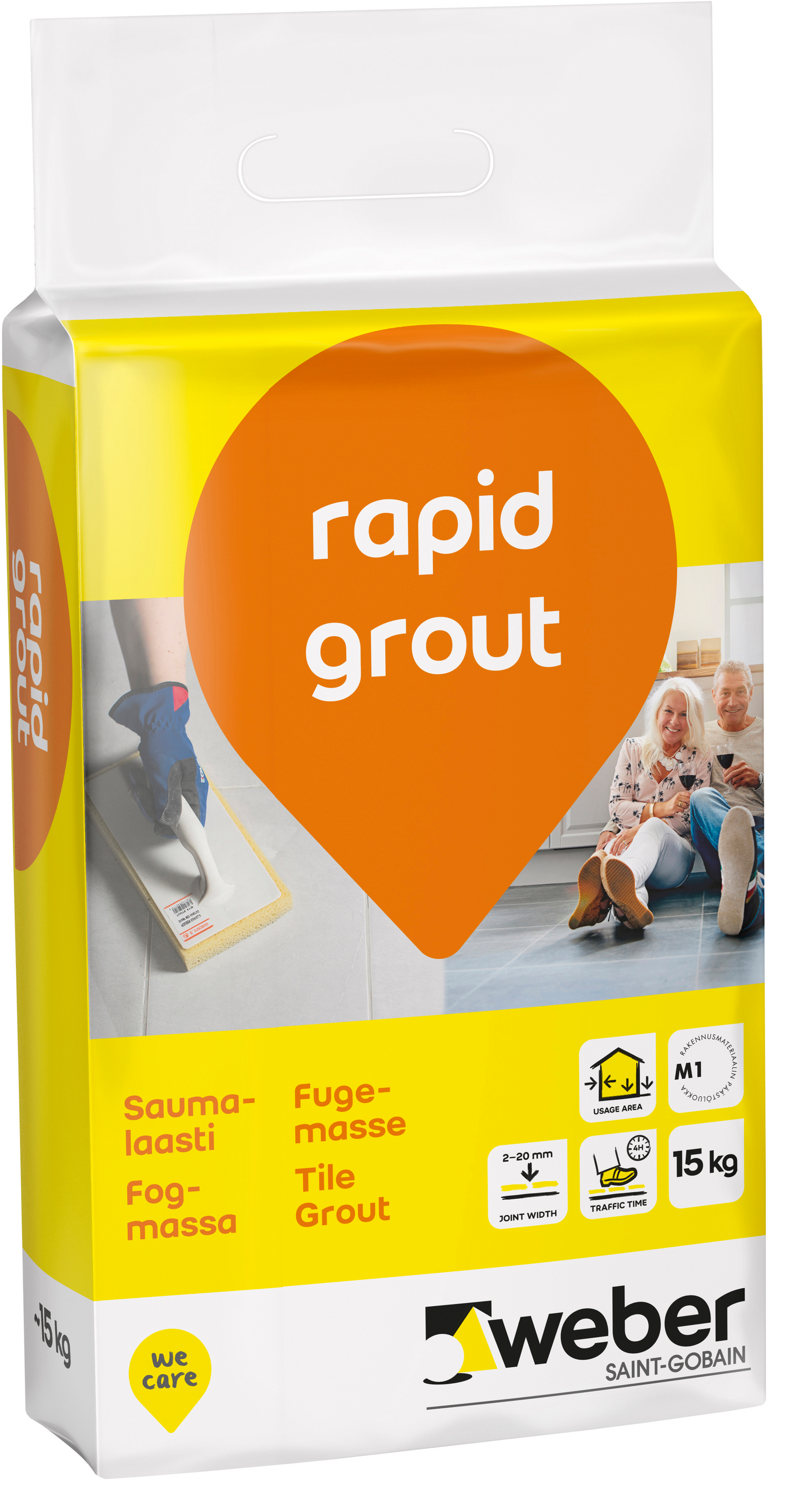 Saumalaasti Weber Rapid Grout 36 Mocca 15kg