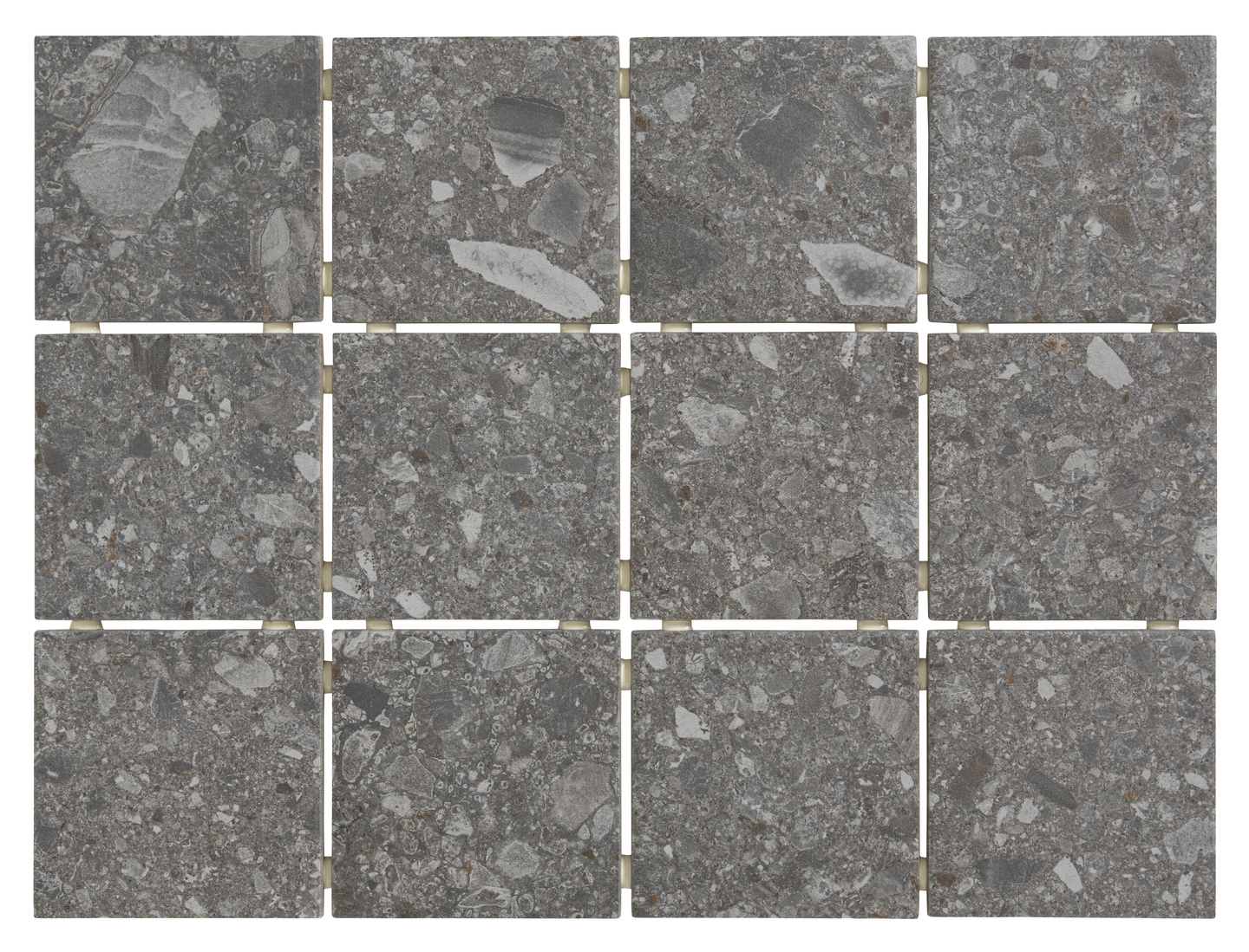 Lattialaatta Cello Ceppo di Gre 10x10 Anthracite 1m²