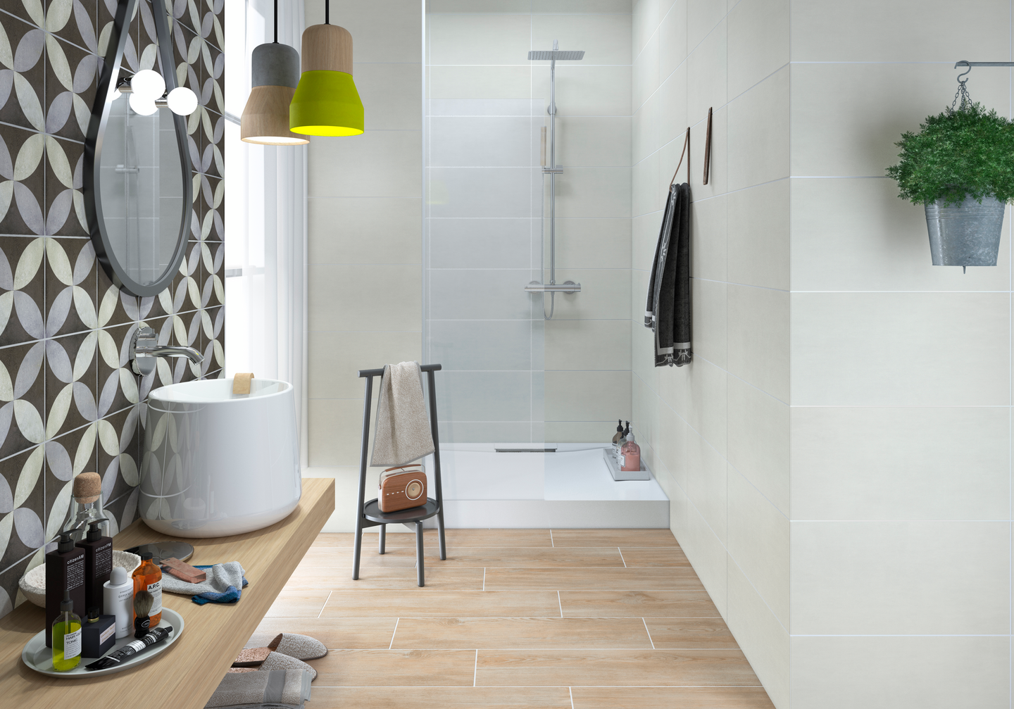 Lattialaatta Cello Art Lepic 22,3x22,3 harmaa 1m²