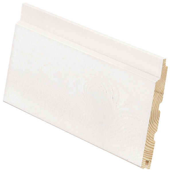 Sisustuspaneeli Cello 13x120x2370 STV OM puhdas valkoinen harjattu 1,26m²