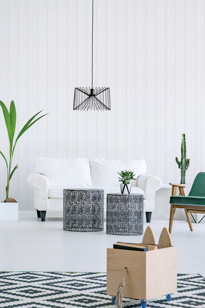 Sisustuspaneeli Cello 13x120x2370 STV OM puhdas valkoinen harjattu 1,26m²