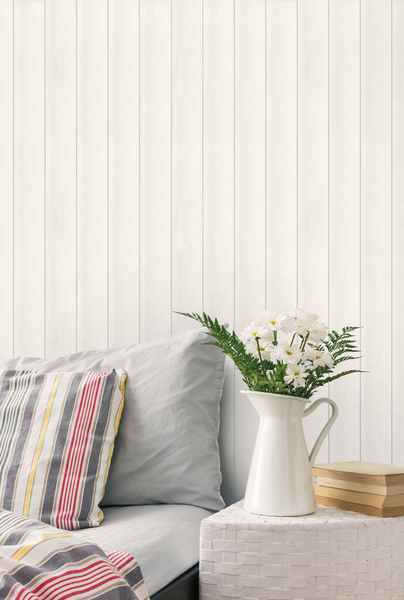 Sisustuspaneeli Cello 13x120x2370 STV mänty OM valkoinen harjattu pp 1,26m²