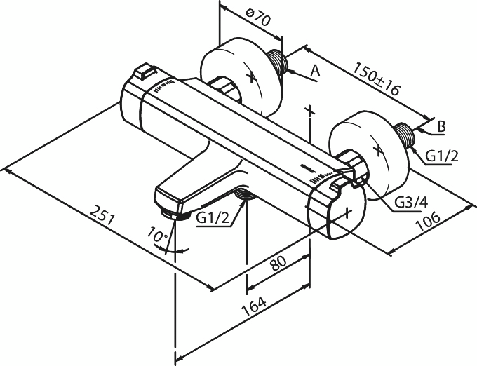 Amme/suihkuhana Damixa 57507.00 Pine
