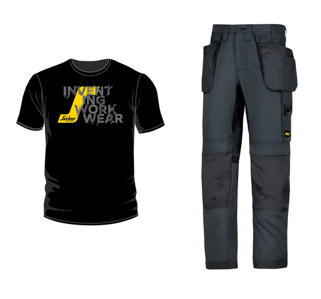 Workpack Snickers FIN 6201 teräksenharmaa