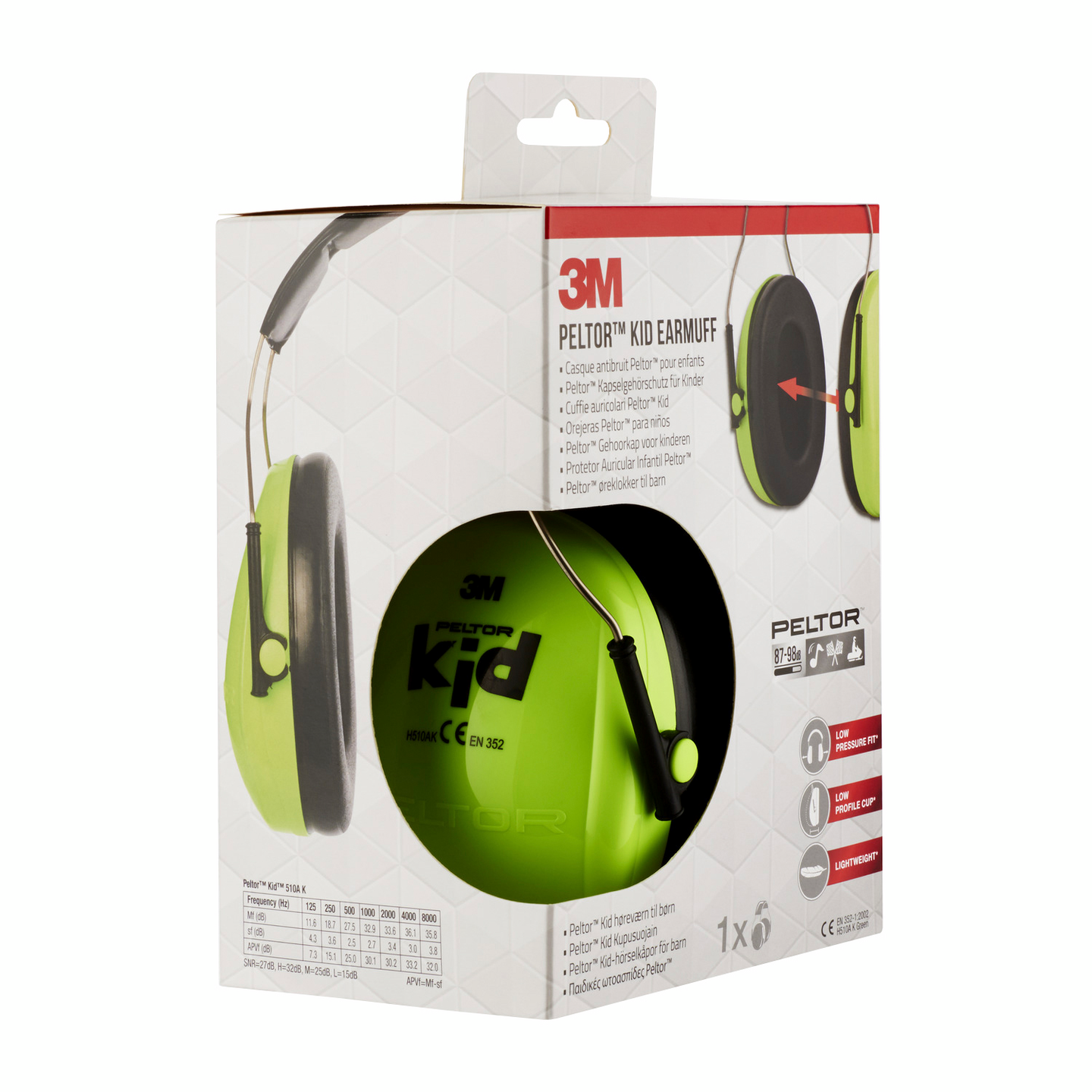 Kuulosuojaimet 3M PELTOR Kid neonvihreä