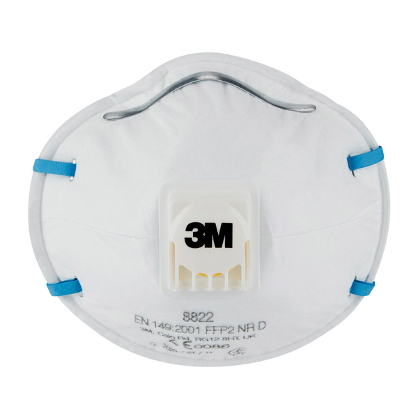 ANDNINGSSKYDD 3M 8822 FFP2 VENTIL, 10ST
