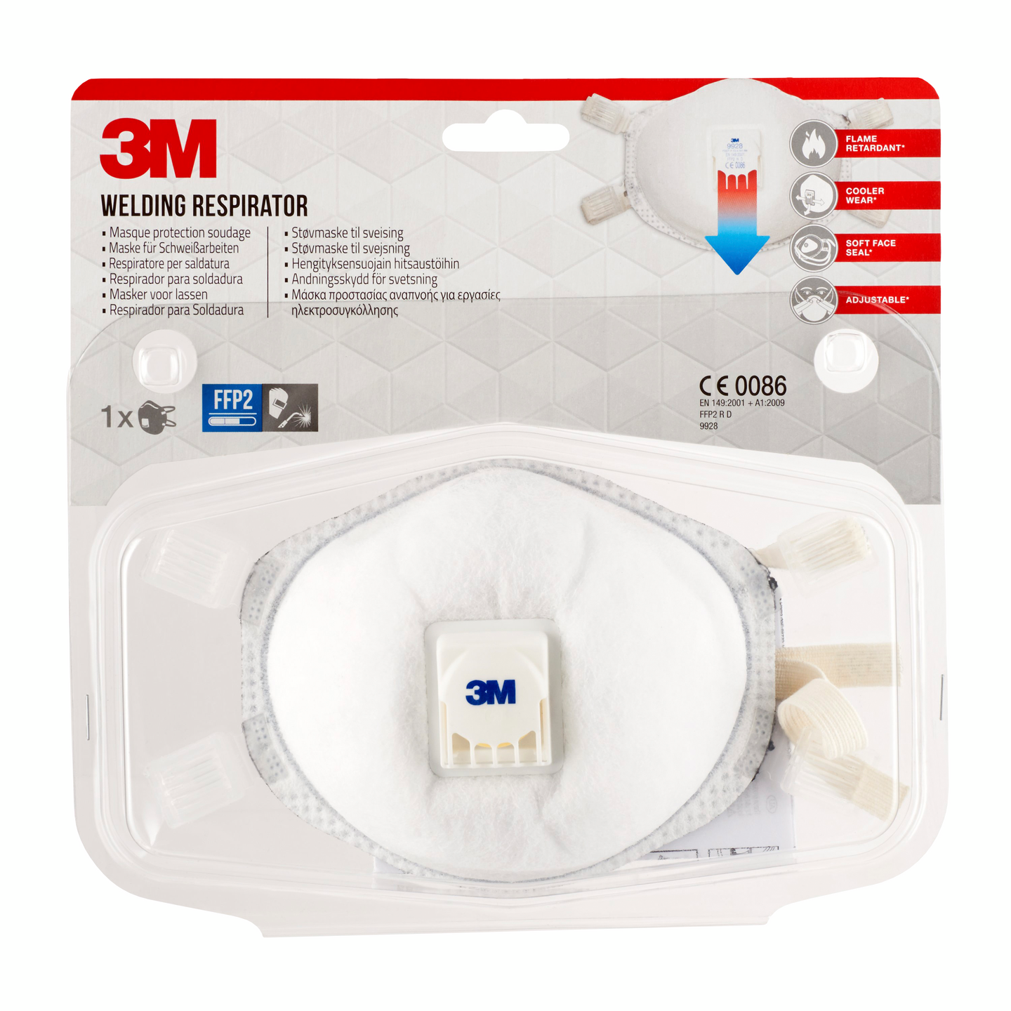 ANDNINGSSKYDD 9928 FFP2 VENTIL 1ST