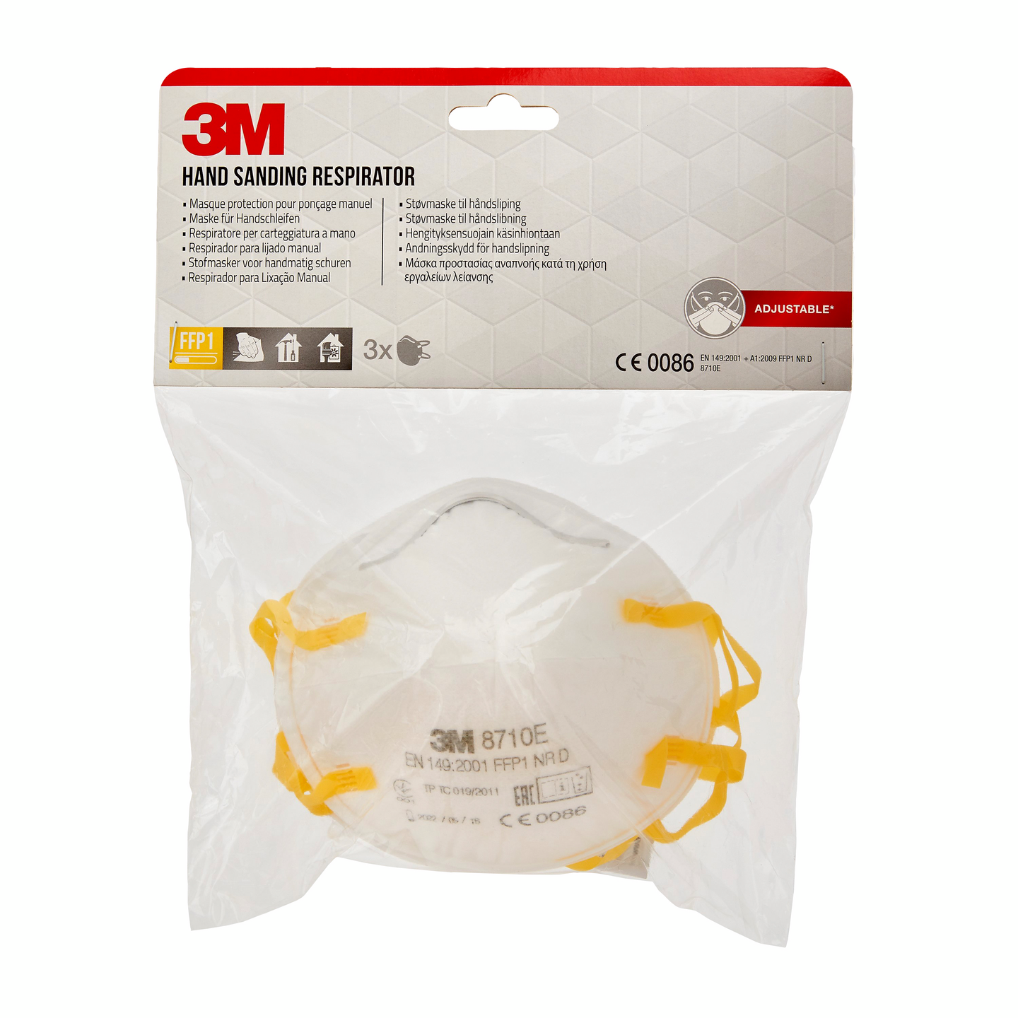 Hengityssuojain 3M 8710E FFP1 3kpl