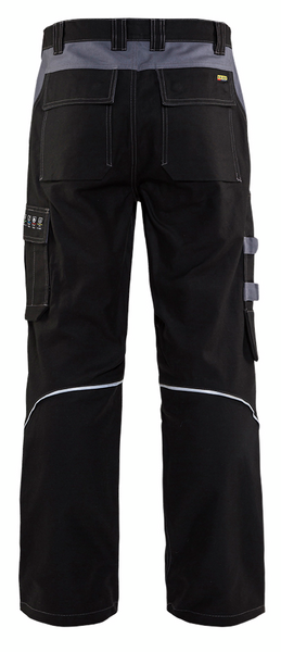 Housut Blåkläder 156115169994 palosuojattu musta/harmaa